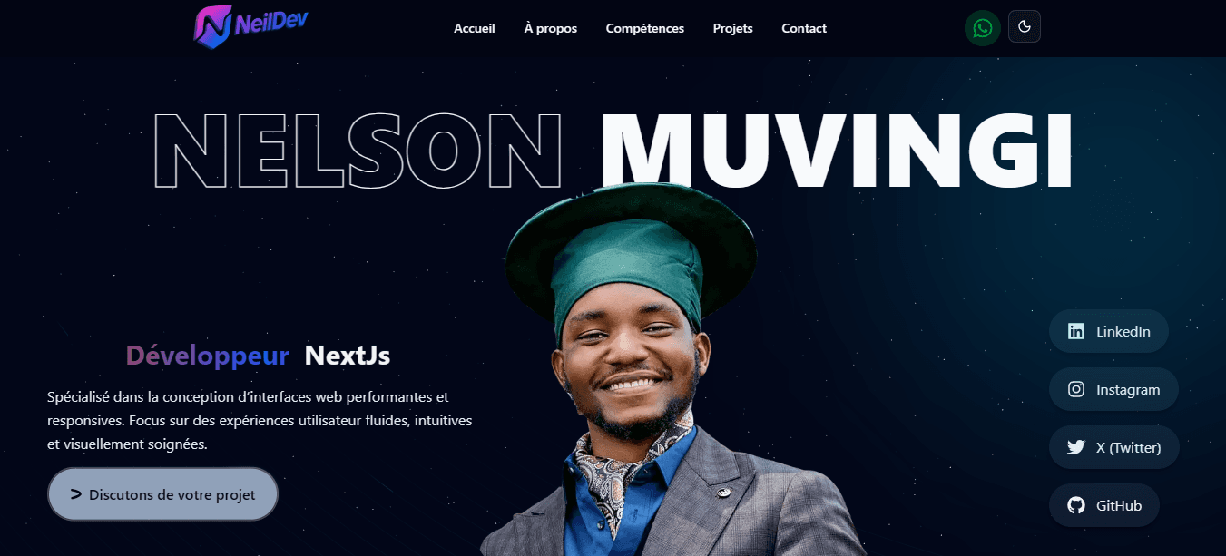 NeilDev — Portfolio de Développeur